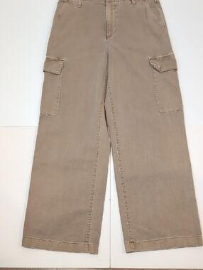 Gap Tan Wide Leg Utility Cargo Pants Size 6